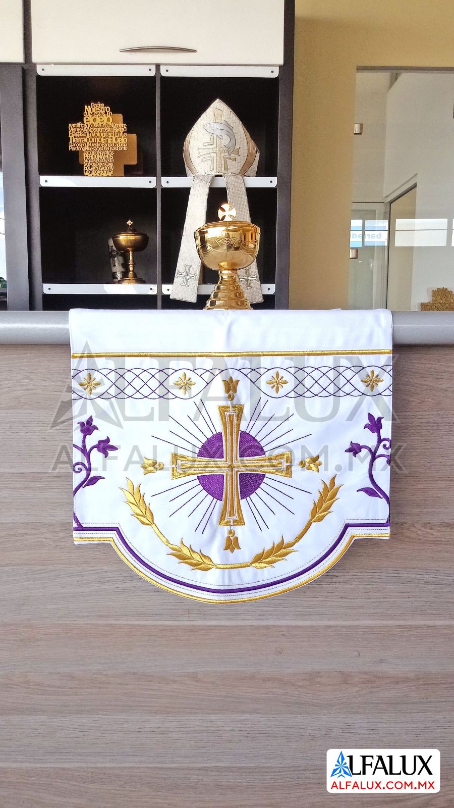 101 JARDIN RADIANTE Mantel blanco Morado 53 Ambon